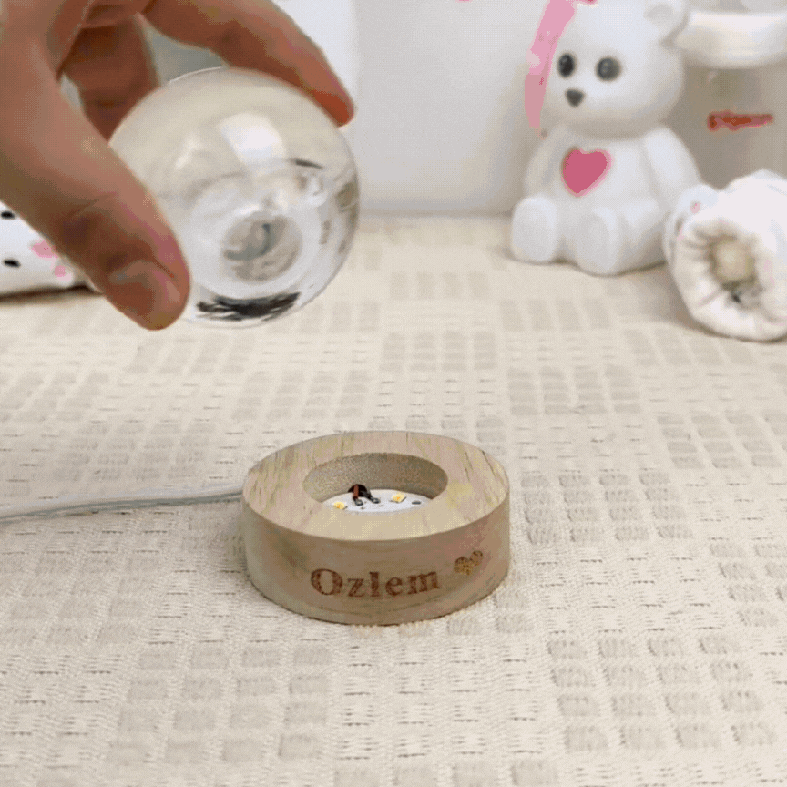 Esfera de Cristal con Grabado Personalizado