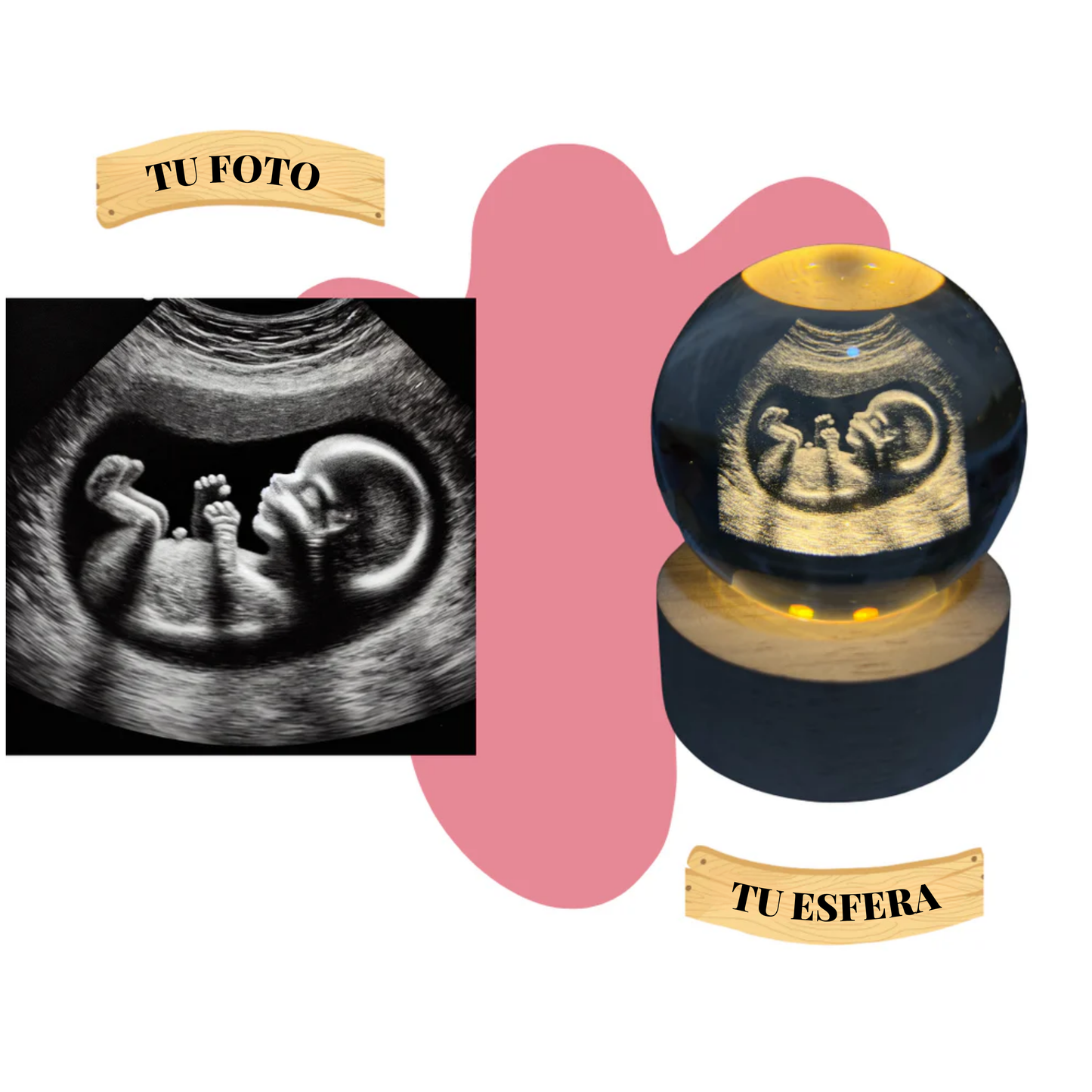 Esfera de Cristal con Grabado Personalizado